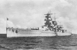 the German WWII Pocket Battleship the Admiral Graf Spee