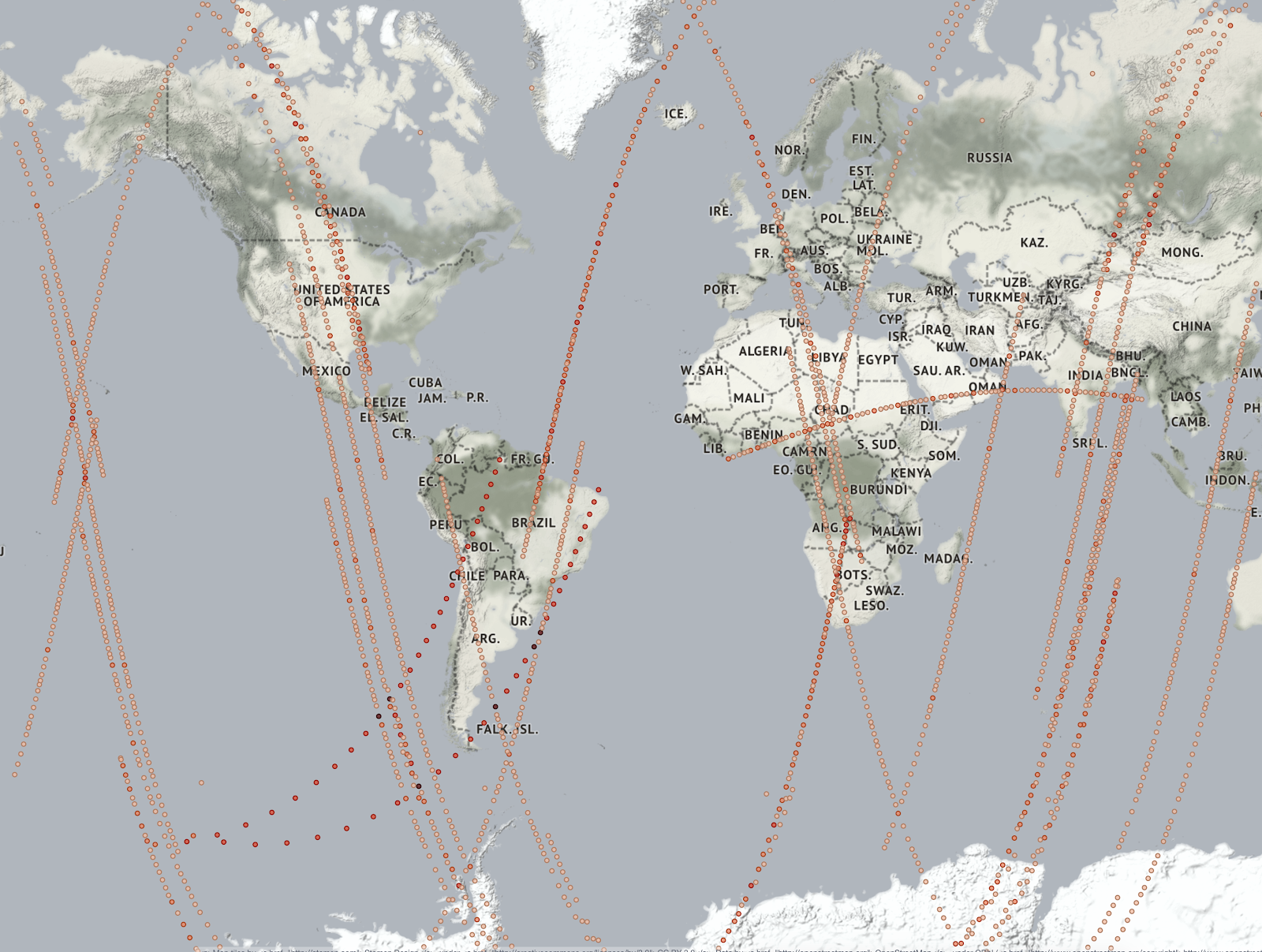 data collected using Filebeat and sent on to Elasticsearch.