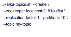 Kafka topic with 10 partitions