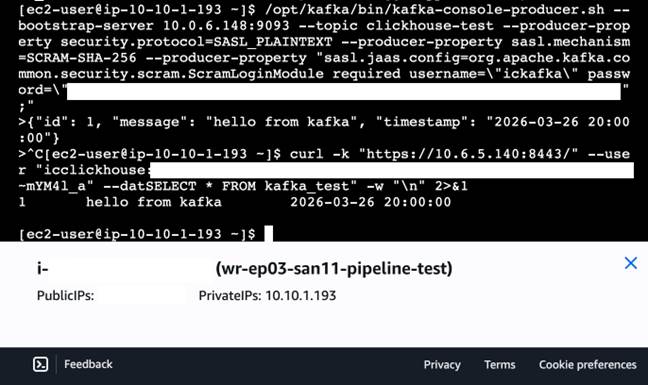 How to build a streaming analytics pipeline with Terraform and Instaclustr—Part 3: Integrating with AWS VPC screenshot