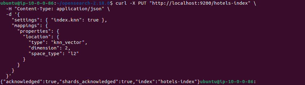 OpenSearch tutorial screenshot 1