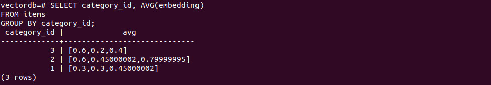 pgvector tutorial screenshot