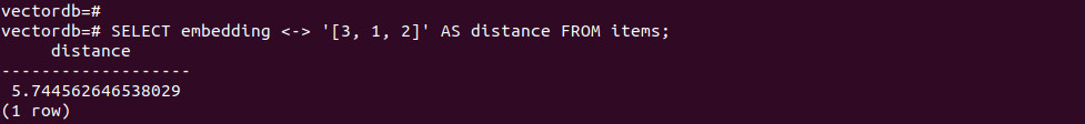 pgvector tutorial screenshot