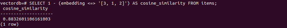 pgvector tutorial screenshot