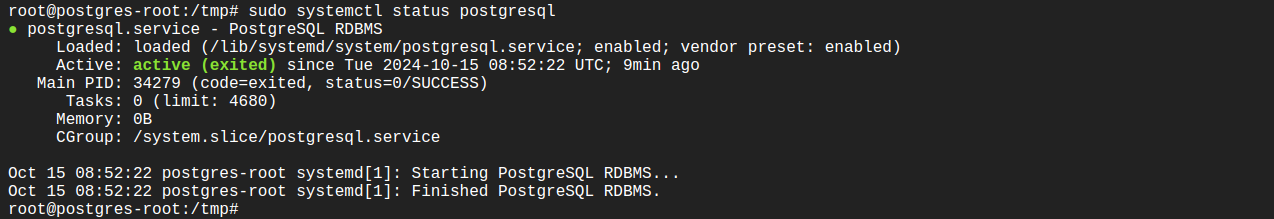 postgres tutorial screenshot