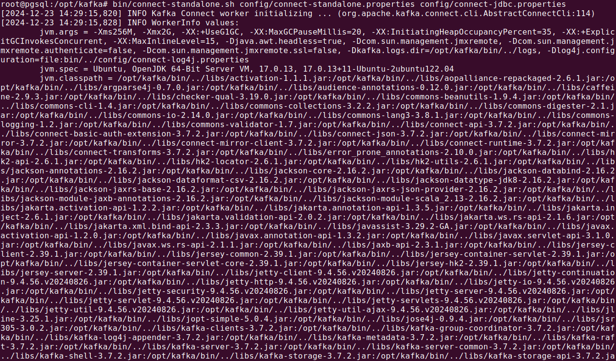 Kafka Connect screenshot