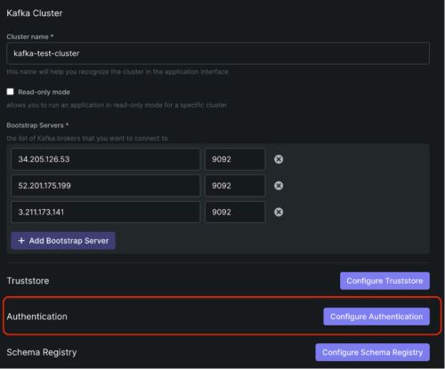 Using UI for Apache Kafka with Instaclustr for Apache Kafka