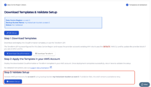 Validate additional region