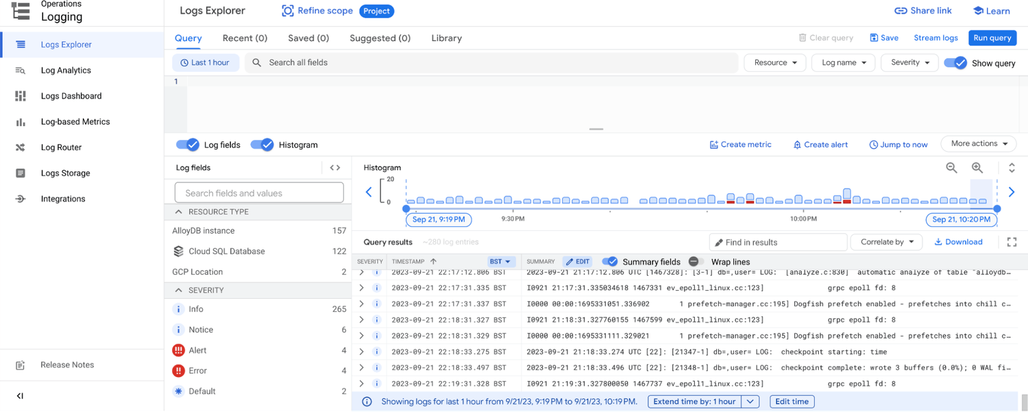 Alloy DB screenshot