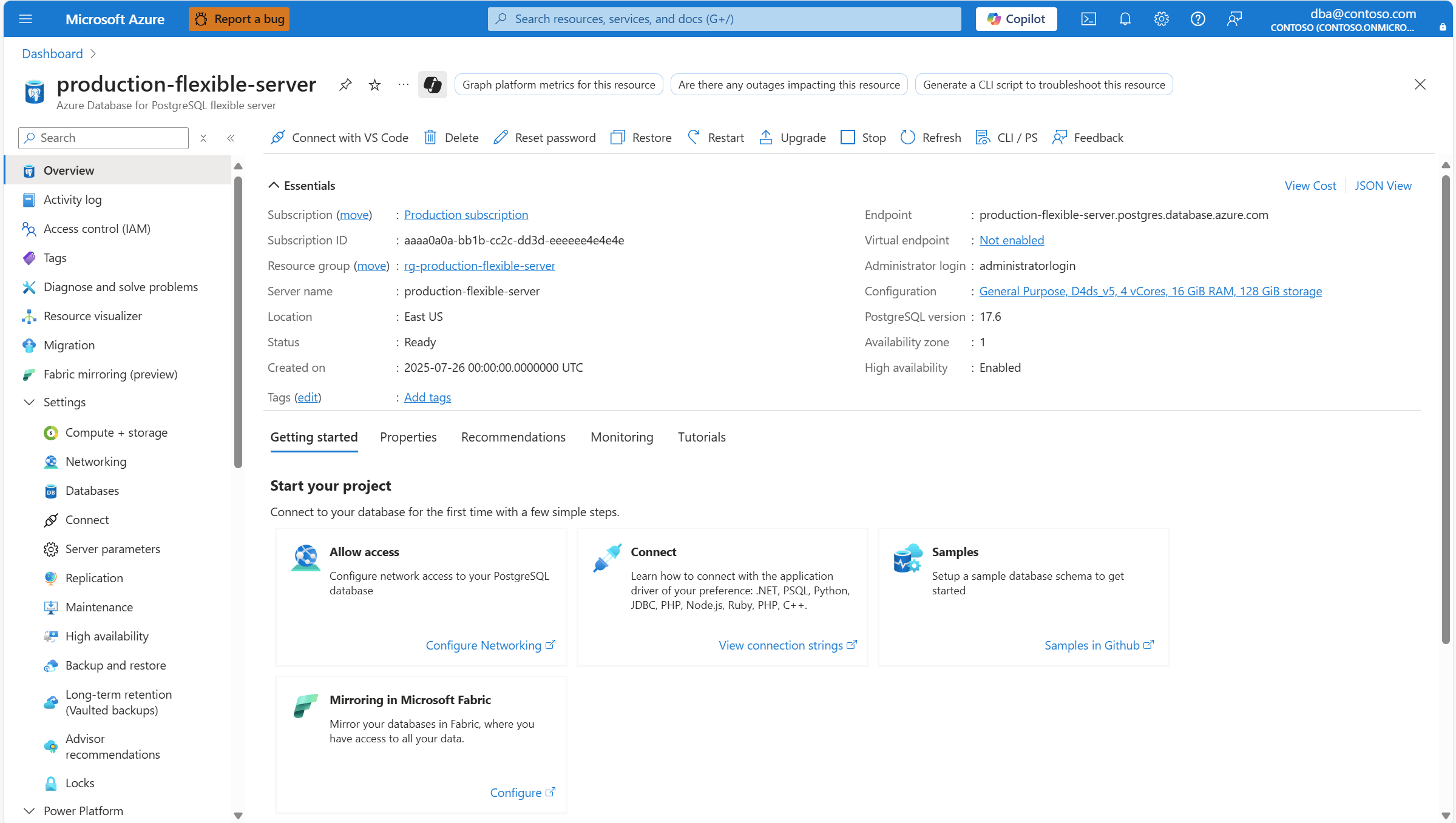 Amazon RDS for PostgreSQL screenshot