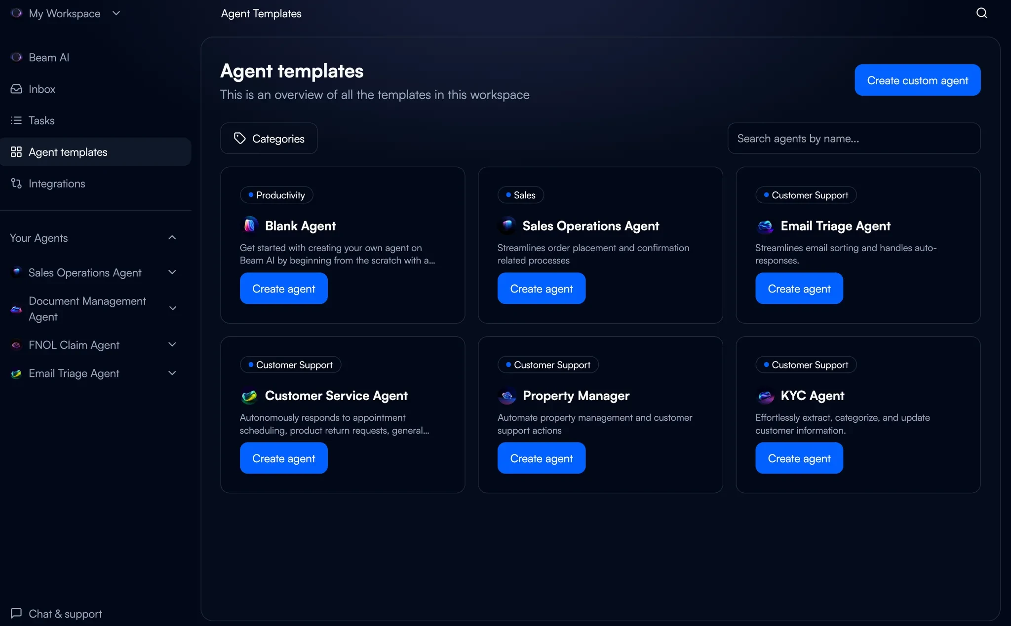 Beam screenshot