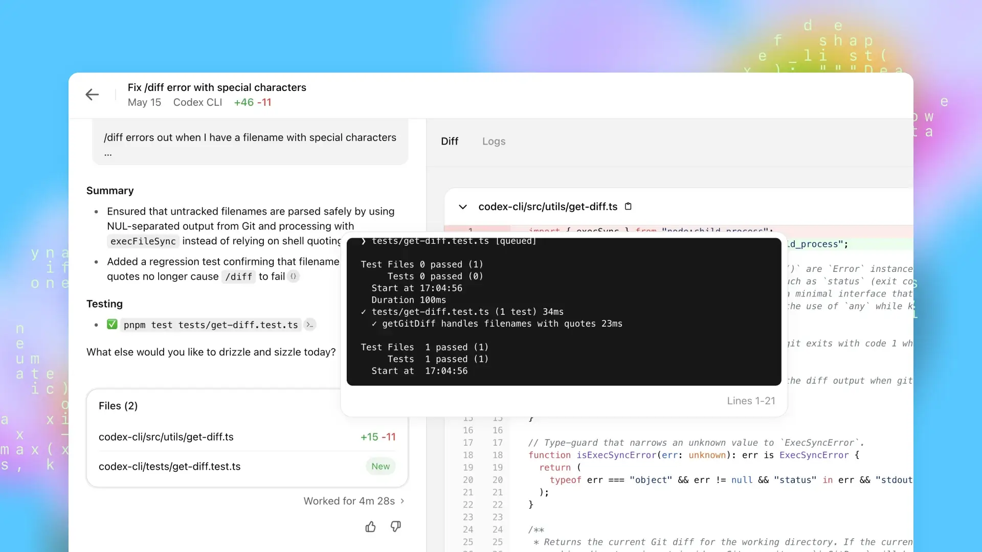 ChatGPT screenshot