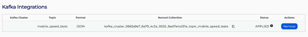 configuring clickhouse kafka integration screenshot