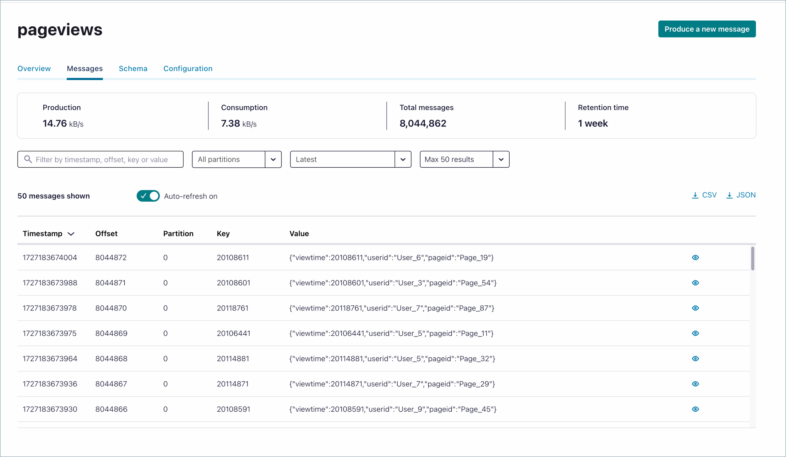 Confluent Cloud screenshot