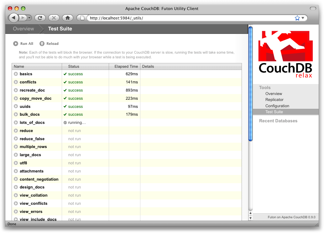 Apache CouchDB screenshot
