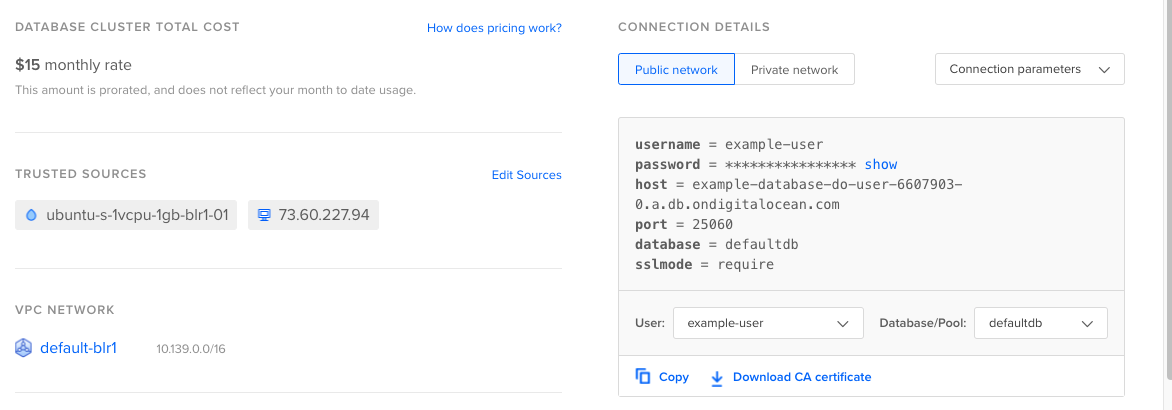 DigitalOcean screenshot
