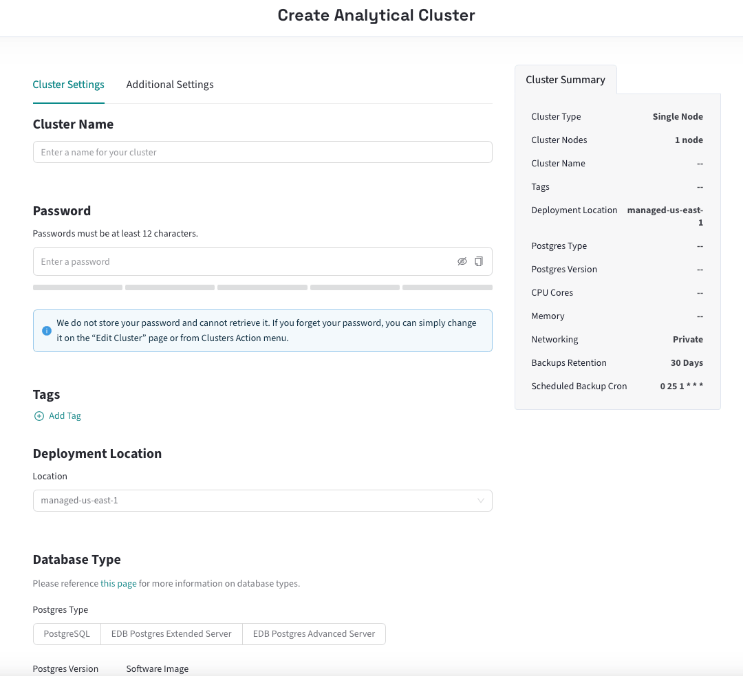 EDB Postgres AI Analytics Accelerator screenshot