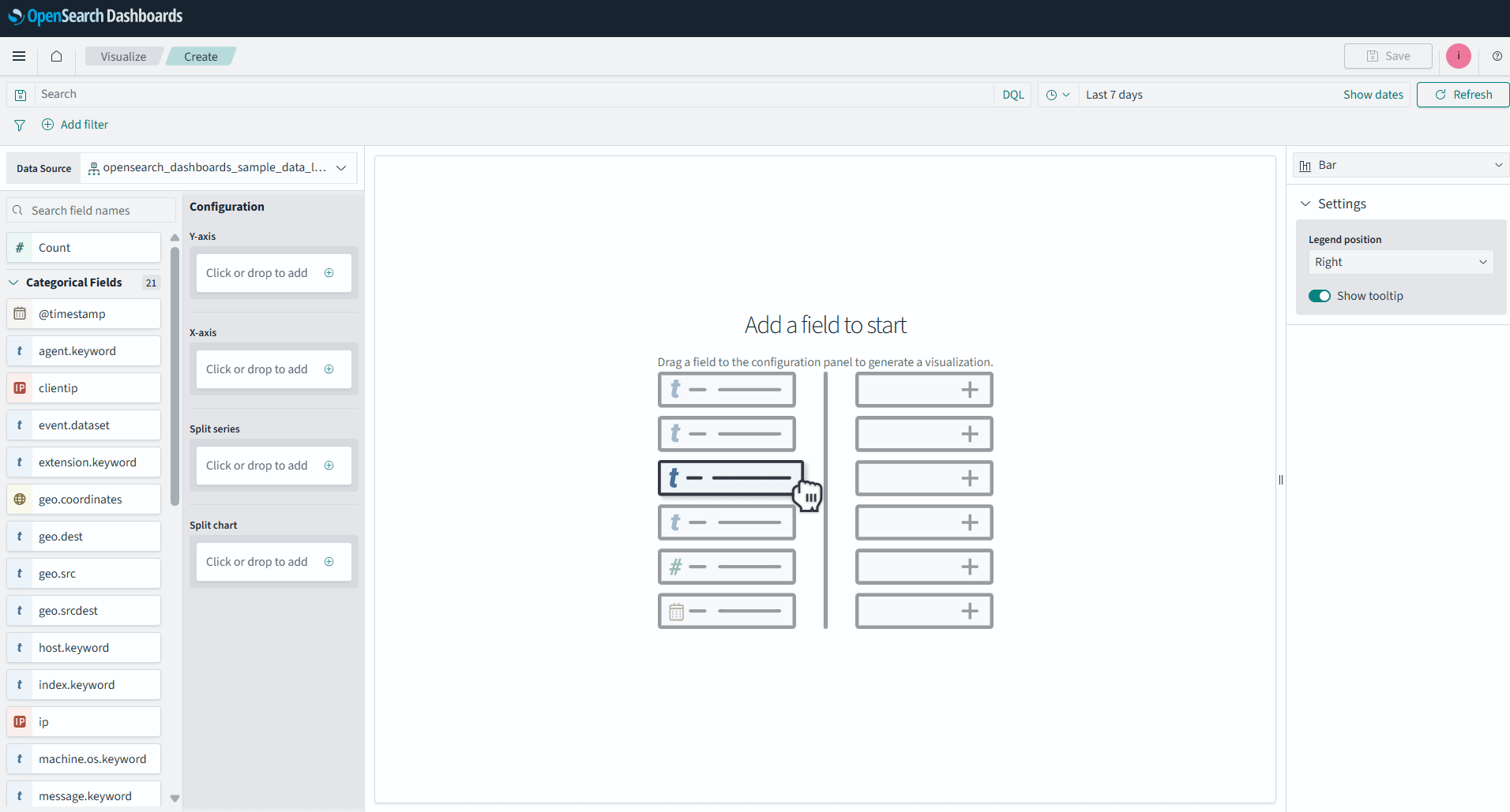 OpenSearch 3.0 dashboards visualizations example screenshot