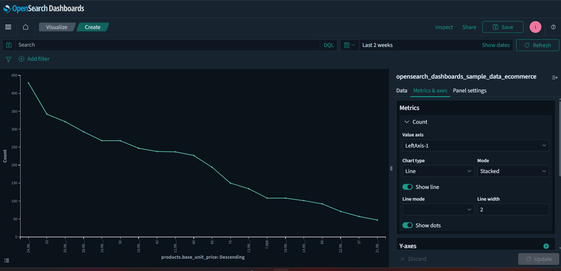 OpenSearch Discover tool walkthrough image