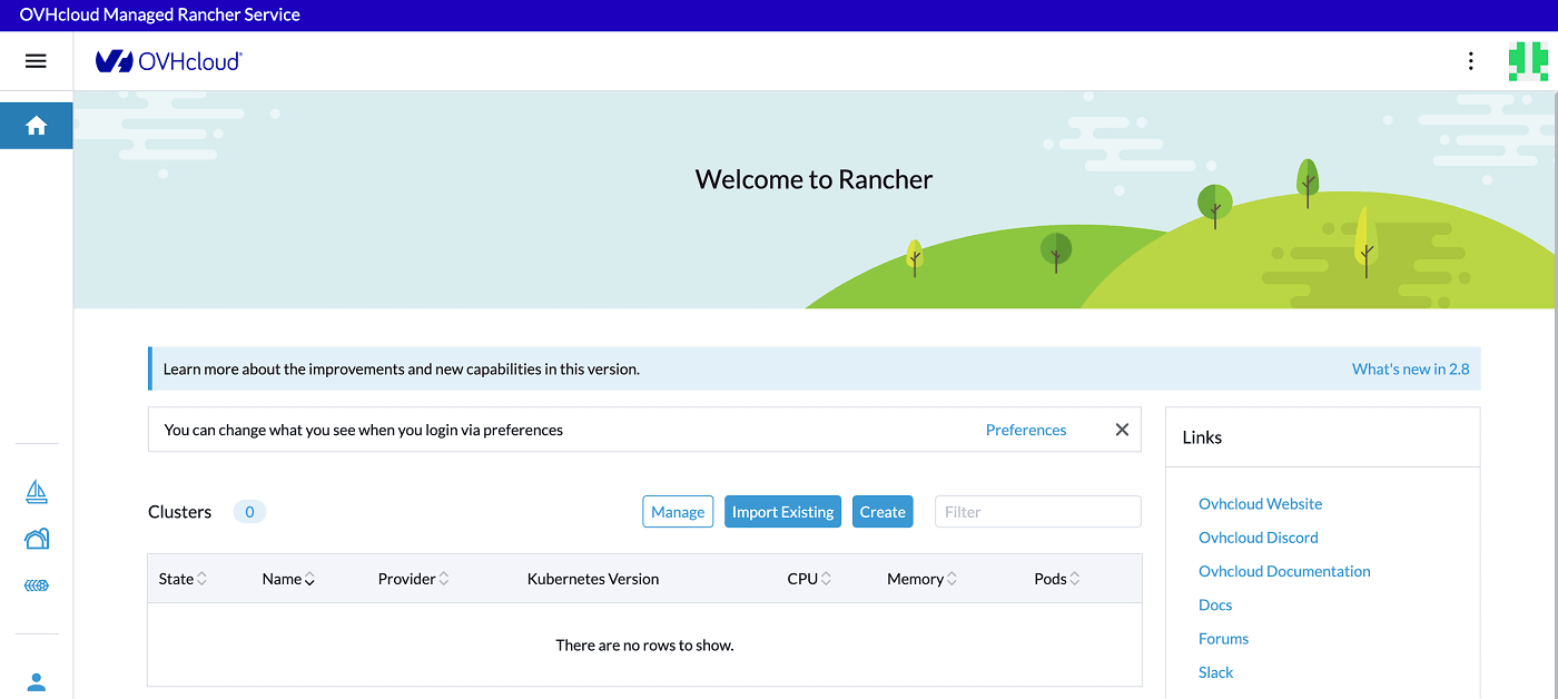 OVHcloud screenshot